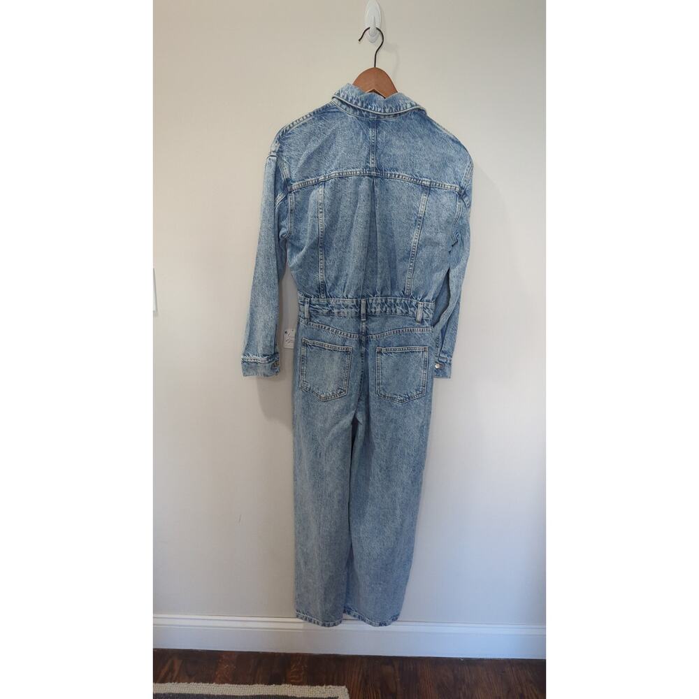We The Free Touch The Sky Denim Jumpsuit NWT - Picture 7 of 8